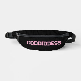Fanny Pack mit GODdidDESS rosa Beschriftung Bauchtasche