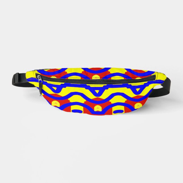 Fanny Pack, Multicolor Classic, nahtloses Design F Bauchtasche (Vorderseite)