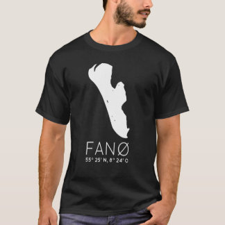 Fanø Denmark Island Fanö koordiniert die Silhouett T-Shirt