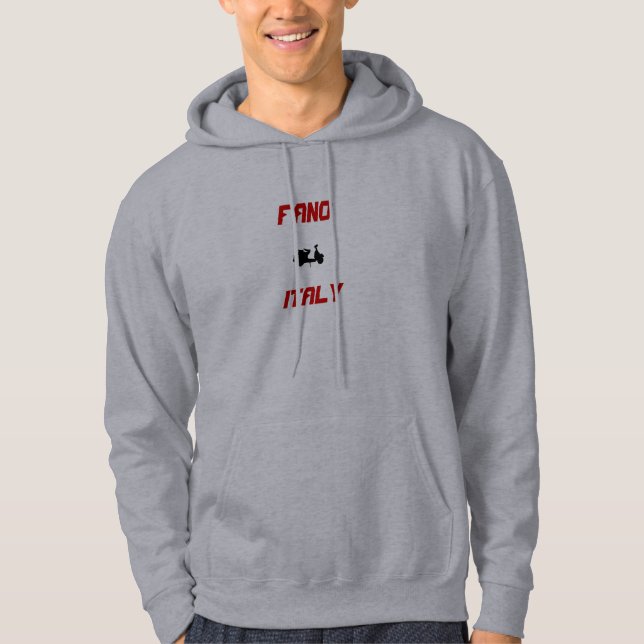 Fano, Italien Scooter Hoodie (Vorderseite)