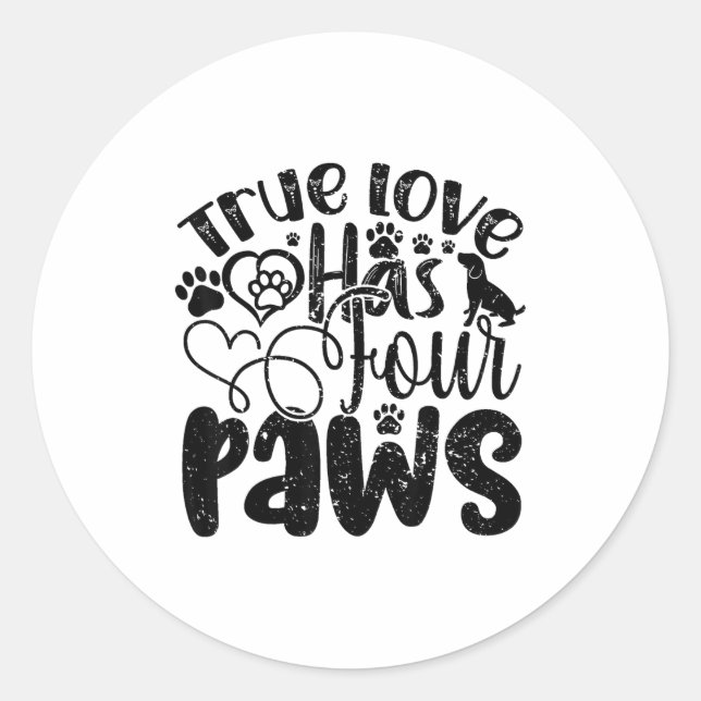 Fans Of Pet-related Animals Shelters Donors  Runder Aufkleber (Vorderseite)