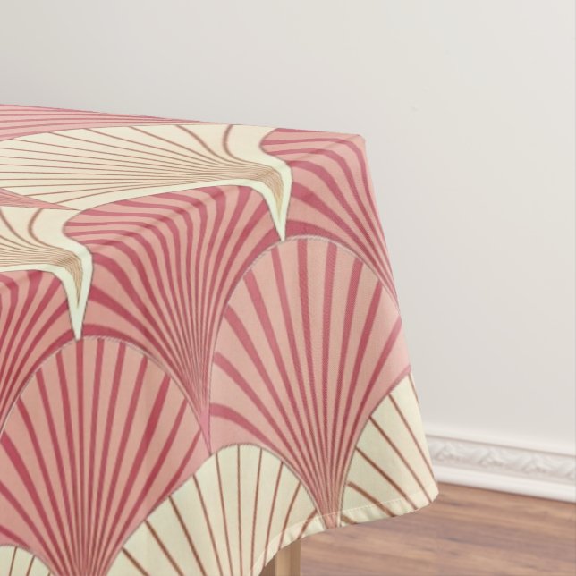 Fans Pink Mid-Century Tischdecke (Beispiel)