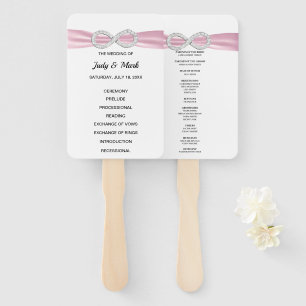 Fans von Pink Diamond Infinity Wedding Program Fächer