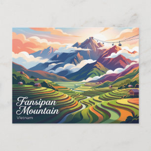 Fansipan-Berg Vietnam Postkarte