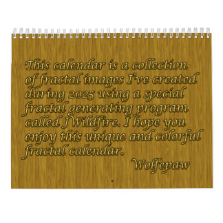 Fantabulous Fractals Calendar Kalender