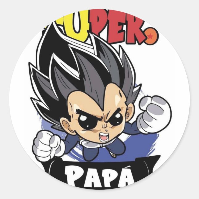 fantacîa del  hêroe de mi infancia runder aufkleber (Vorderseite)