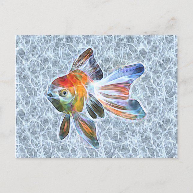 Fantail Goldfish Light Flare Postkarte (Vorderseite)