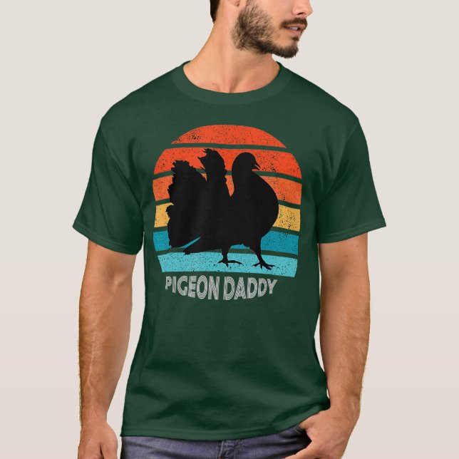 Fantail Pigeon Daddy Sunset T-Shirt (Vorderseite)