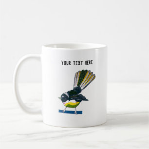 Fantail-Riso-Druckstil Kaffeetasse