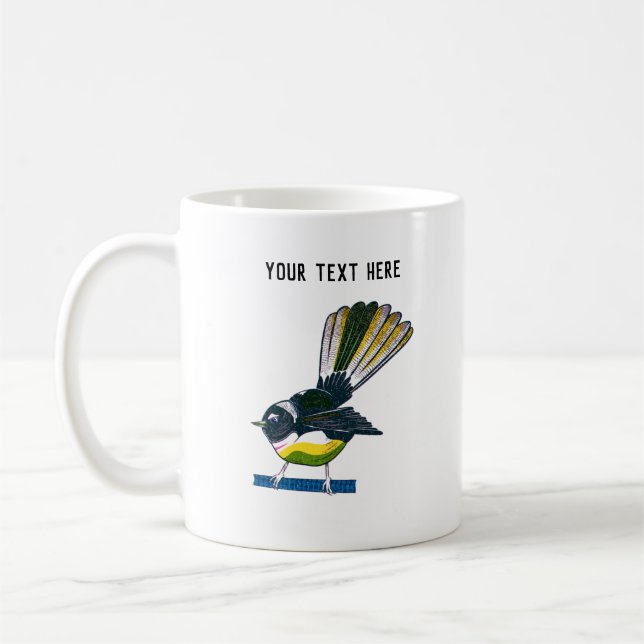 Fantail-Riso-Druckstil Kaffeetasse (Links)