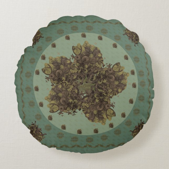 Fantasía Barroca Rundes Kissen (Vorderseite)