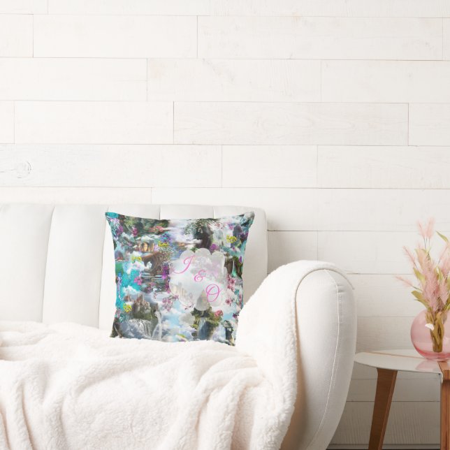 Fantasie Andere Welten in den Wolken Kissen (Liege)