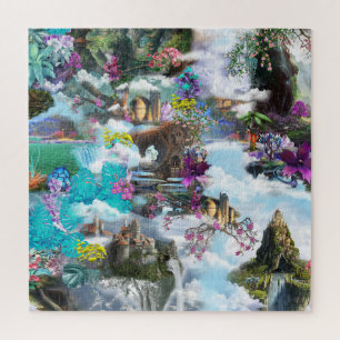 Fantasie Andere Welten in den Wolken Puzzle