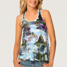 Fantasie Andere Welten in den Wolken Tanktop