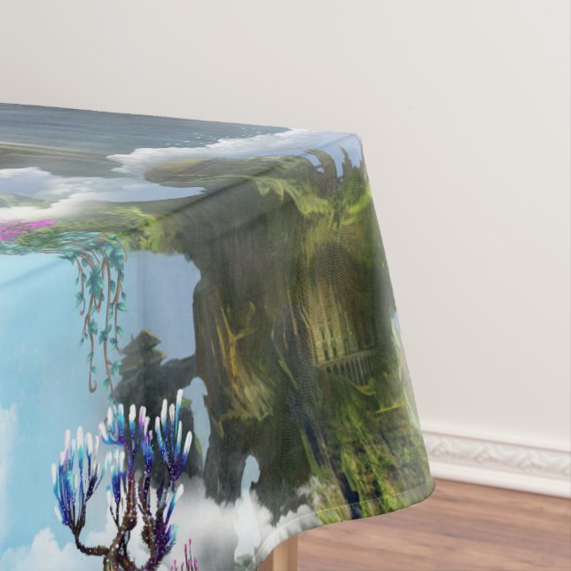 Fantasie Andere Welten in den Wolken Tischdecke (Beispiel)