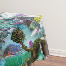 Fantasie Andere Welten in den Wolken Tischdecke