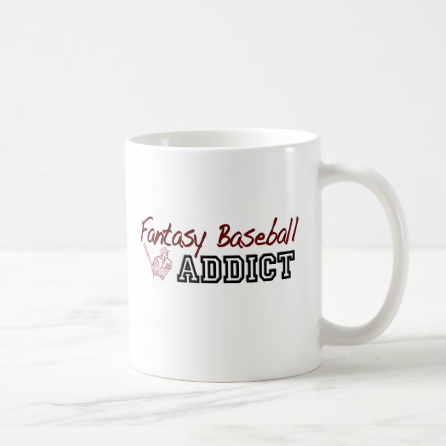 Fantasie-Baseball-Süchtiger Tasse (Rechts)