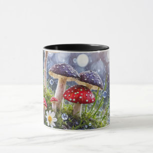 Fantasie bezaubernd Pilze Pilze Toadstool farbenfr Tasse