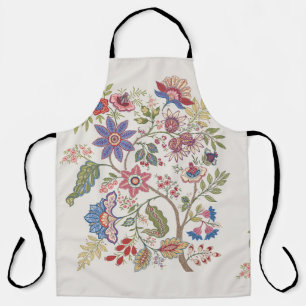 Fantasie-Blume im Retro-Stil, Vintag, jakobusbraun Schürze