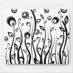 Fantasie-Blumen Mousepad