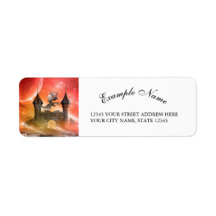 Fantasie, Drache auf dem Schloss