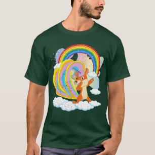Fantasie-Einhornliebhaber-Regenbogen-Cute-Wald-Tie T-Shirt