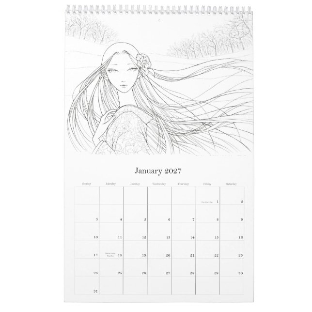 Fantasie-Farbton-Kalender Kalender (Jan 2027)