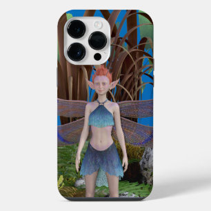 Fantasie Fee Ella steht lächelnd im Garten iPhone 14 Pro Max Hülle