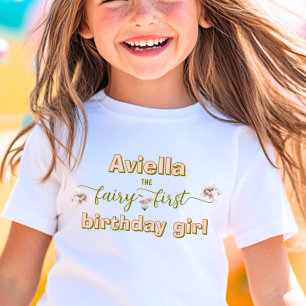 Fantasie Fee erste Wildblume Kleinkind T-shirt