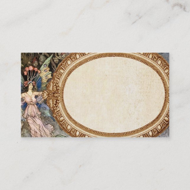 Fantasie-Fee-Visitenkarte Visitenkarte (Vorderseite)