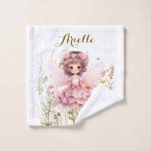 Fantasie Fee Wildblume Pastell  Waschlappen