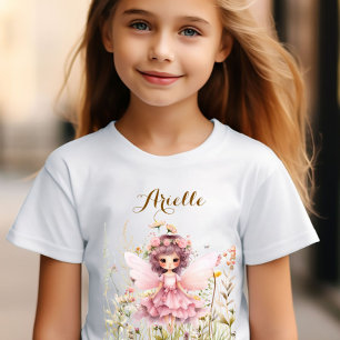 Fantasie-Fee Wildblumen-Pastell T-Shirt