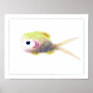 Fantasie-Fisch-Plakat: Gilly Poster