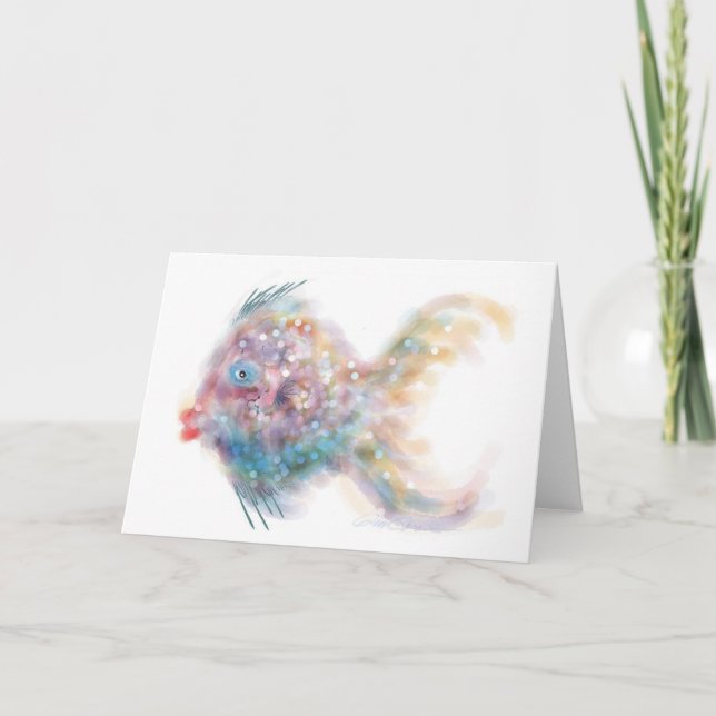 Fantasie-Fische: Lucy Karte (Vorderseite)