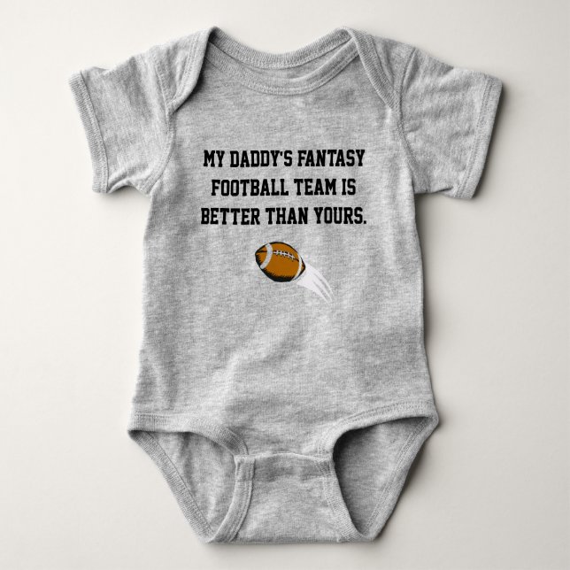 Fantasie-Fußball-Baby-Bodysuit Baby Strampler (Vorderseite)