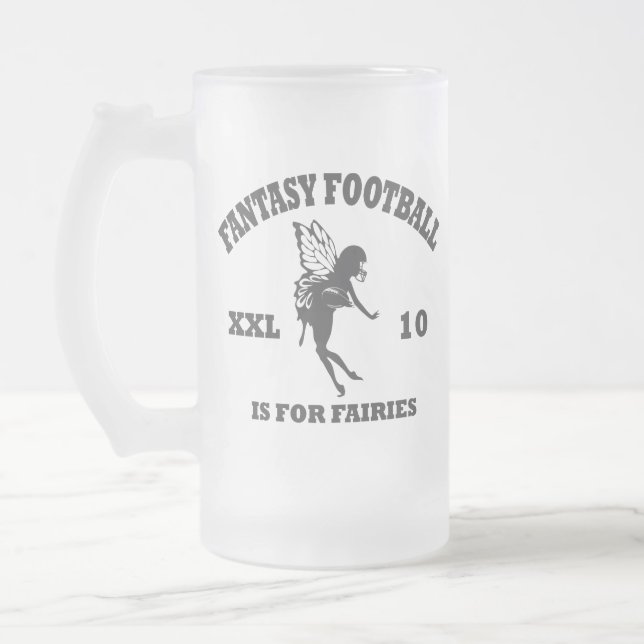 Fantasie-Fußball-Bier-Tasse Mattglas Bierglas (Links)