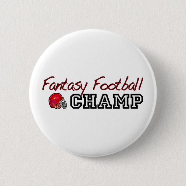 Fantasie-Fußball-Champion Button (Vorderseite)