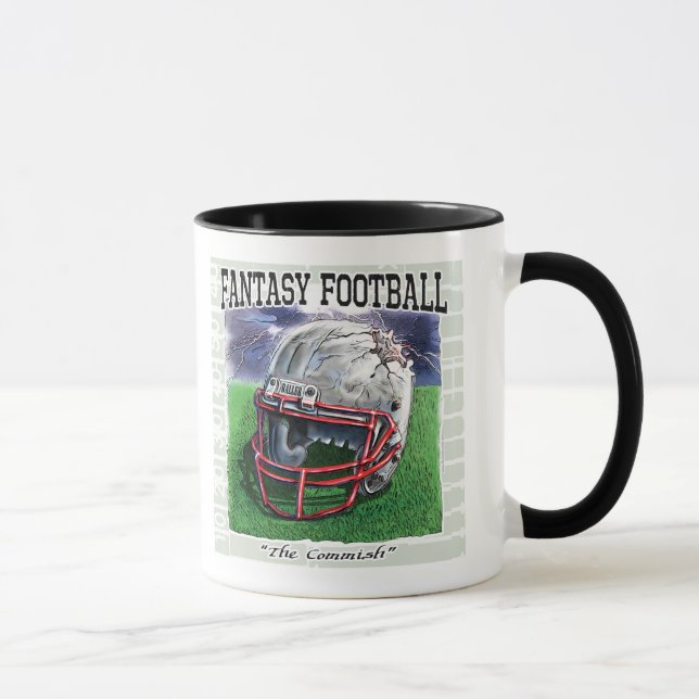 Fantasie-Fußball Commish Gang Tasse (Rechts)