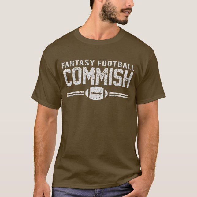 Fantasie-Fußball Commish T-Shirt (Vorderseite)