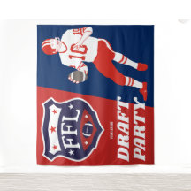 Fantasie-Fußball-Entwurfs-Party