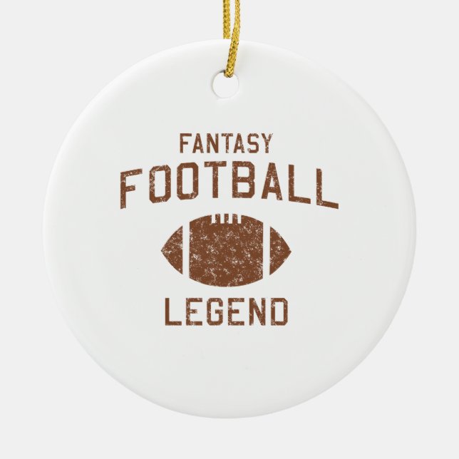 Fantasie-Fußball-Legende Keramikornament (Vorne)