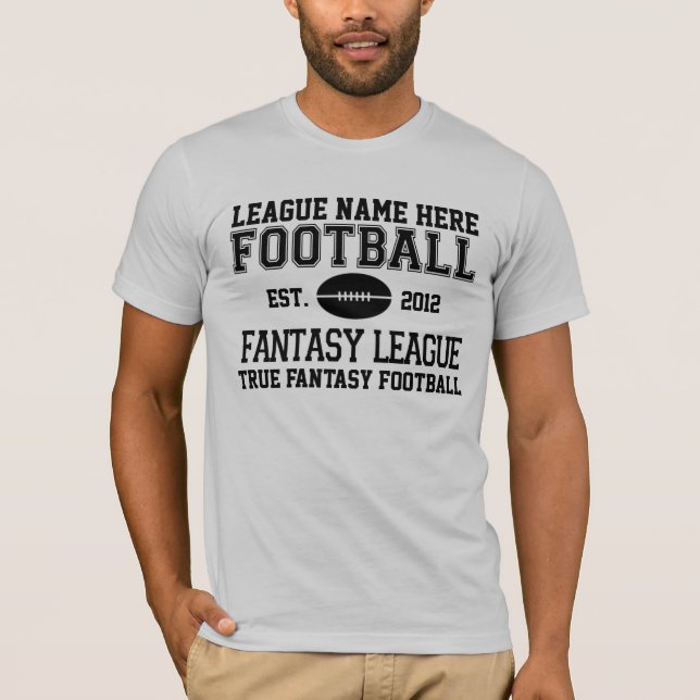 FANTASIE Fußball LIGA kundengerechtes T-Shirt (Vorderseite)