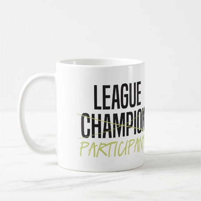 Fantasie-Fußball-Liga-Teilnehmer Tasse (Links)