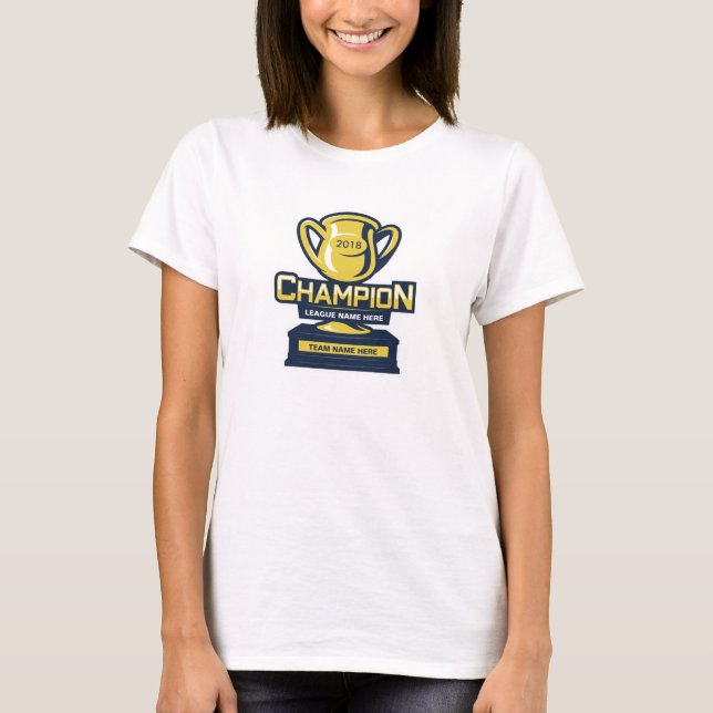 Fantasie-Fußball-Meister T-Shirt (Vorderseite)