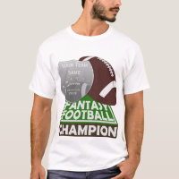 Fantasie-Fußball-Meister-T - Shirt-Weiß