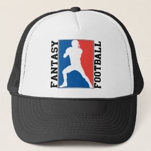 Fantasie-Fußball, rotes weißes und blaues Logo Truckerkappe