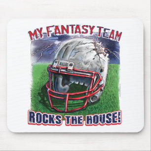 Fantasie-Fußball schaukelt den Haus-Gang Mousepad