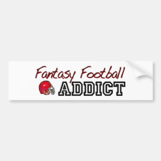 Fantasie-Fußball-Süchtiger Autoaufkleber