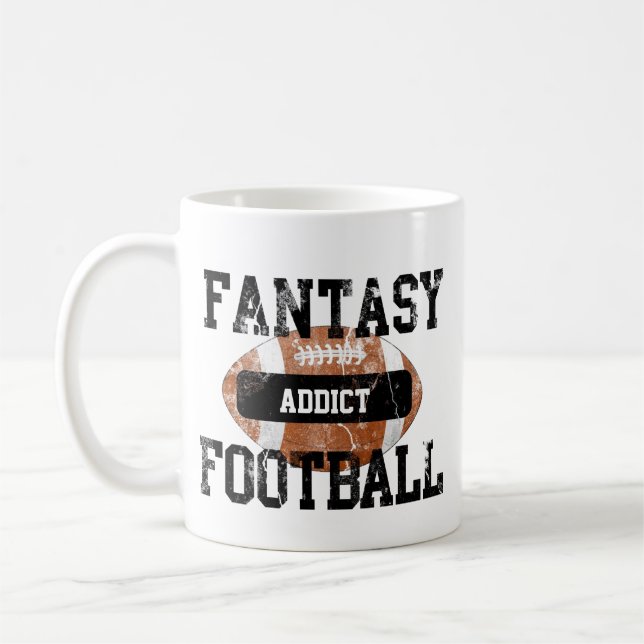 Fantasie-Fußball-Süchtiger Tasse (Links)
