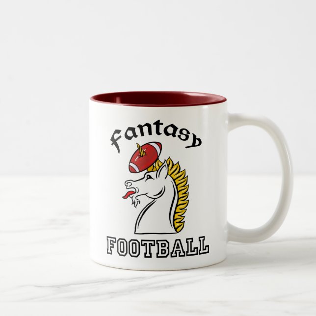 Fantasie-Fußball Zweifarbige Tasse (Rechts)